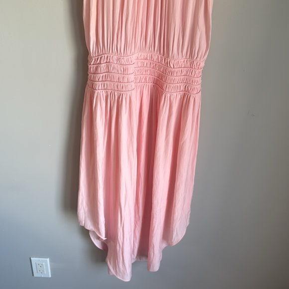 Ramy Brook Audrey Candy Smocked High Neck Midi Dress size Medium - Picture 4 of 12